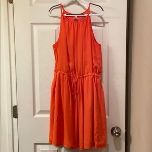 Banana republic salmon color dress
